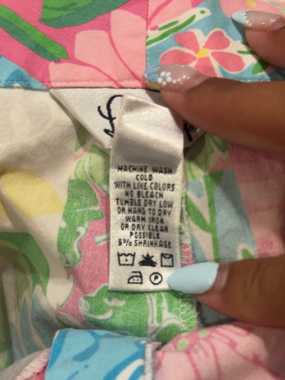 Lilly Pulitzer Patchwork Print Shorts Women’s Size 10 Pink Floral Preppy Resort - Picture 3 of 4